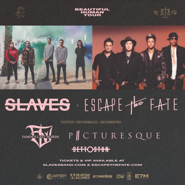 Slaves_EscapeTheFate_Tour